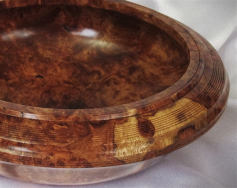 Thailand Exotic Red Amboyna Burl Wood Bowl Etsy