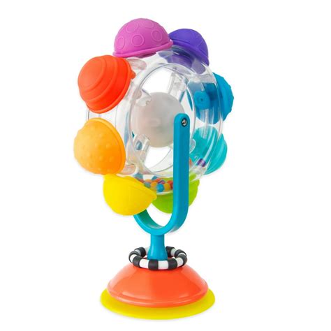 Sassy Light Up Rainbow Reel Spinning Developmental Suction Cup Baby