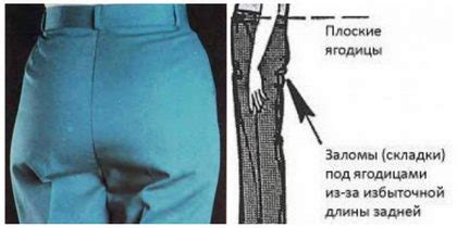 Дефекты посадки и кроя брюк - способы устранения