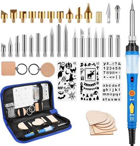 45 Pezzi Kit Pirografia Legno A Matita MHSolder Kit Pirografia Legno