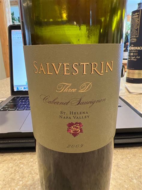 2009 Salvestrin Cabernet Sauvignon Three D Dr Crane USA California