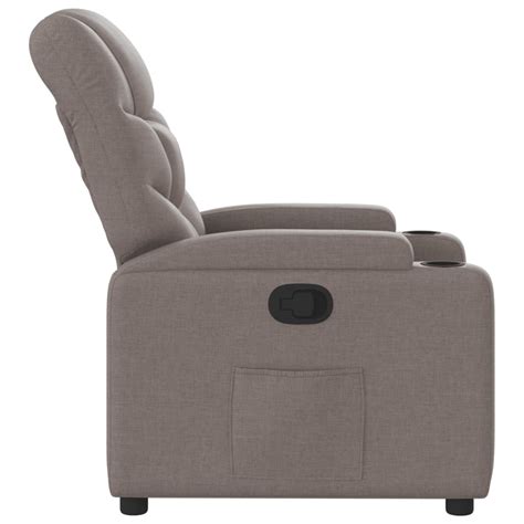 Fauteuil Inclinable Taupe Tissu Vidaxl