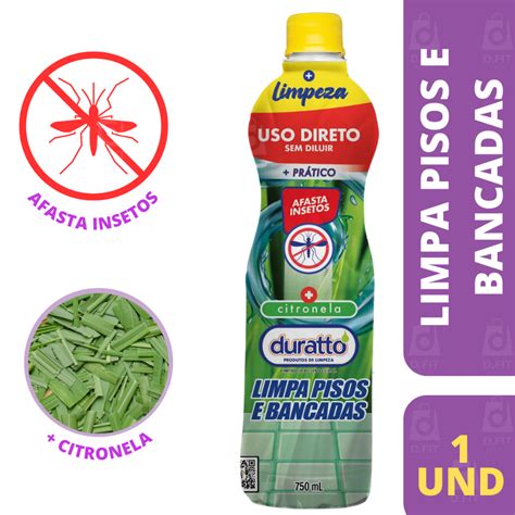 Limpa Pisos E Bancadas 750ml Citronela Duratto Shopee Brasil