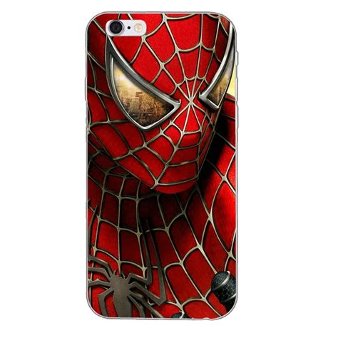 Marvel Comics Spider Man Slim Soft Phone Case For Samsung Galaxy S3 S4 S5 S6 S7 Edge S8 Plus