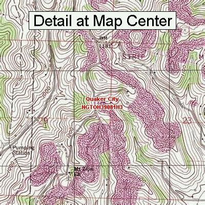 Amazon USGS Topographic Quadrangle Map Quaker City Ohio