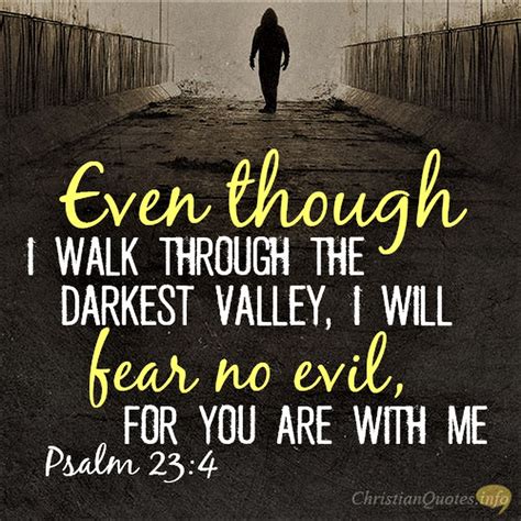 The Living Psalm Niv Even Though I Walk Through