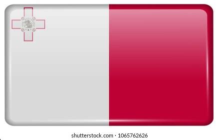 Flags Malta Form Magnet On Refrigerator Stock Vector Royalty Free