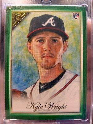 Kyle Wright Topps Gallery Green Rookie Card Rc Ebay