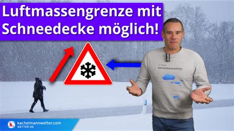 Markante Luftmassengrenze kann am Samstag Schnee und Glätte bringen