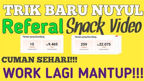 100 Work Nuyul Snack Video Terbaru Langsung Jadi Koin 1 Hp Snack