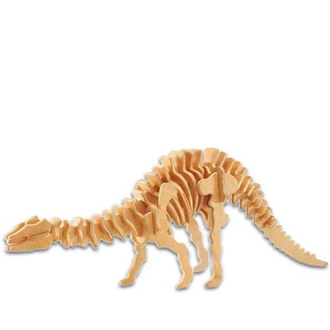 Puzzle 3D Din Lemn Dinozaur Apatosaur 40 De Piese EMAG Ro