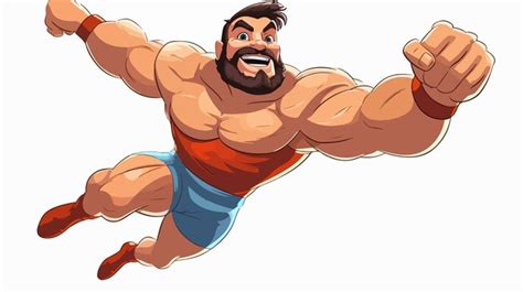 Super Muscle Man Vectors And Illustrations For Free Download