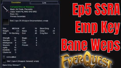 56 Bane Weapon Ssra Emperor Key Everquest Luclin Youtube