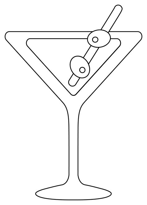 Cocktail Coloring Page ColouringPages