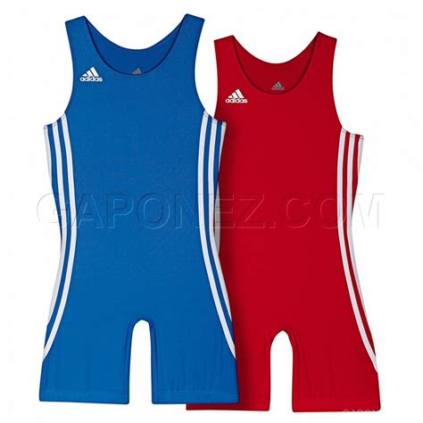Adidas Wrestling Wrestler Suit Kids Pack Red Blue Color O59473