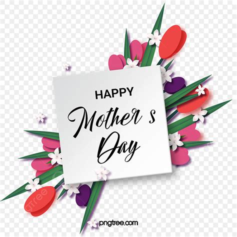 Mother Day Element Png Picture Pink Mothers Day Floral Elements