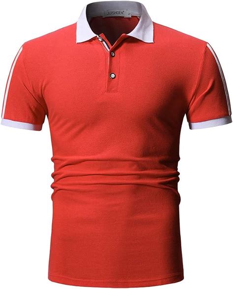 NClie Wk Camisa De Manga Corta Para Hombre Rojo Medium Amazon