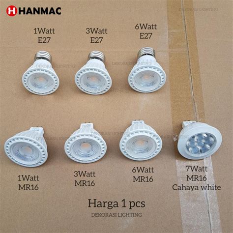 Jual Lampu Halogen Sorot Led Watt W W W Spotlight Derajat Hanmac