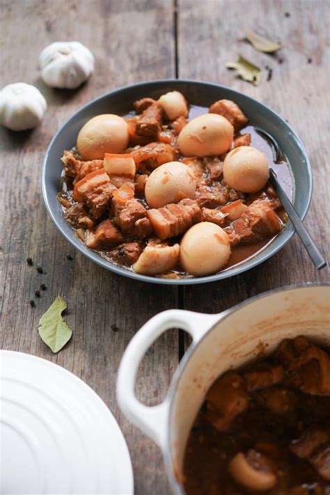 Pork Adobo Recipe Filipino Stewed Pork Belly W Eggs Hungry Huy