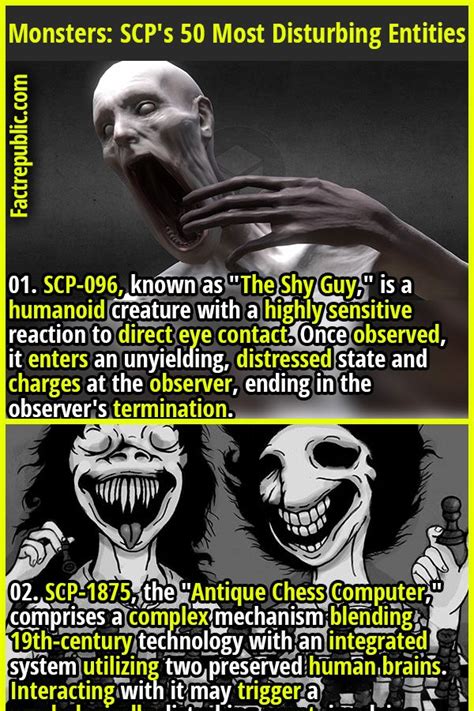 Monstrous Manifestations: 50 of SCP's Most Disturbing Entities - Fact ...