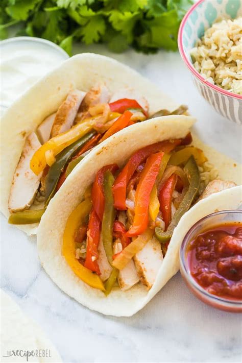 Slow Cooker Chicken Fajitas Easy Dinner Idea The Recipe Rebel