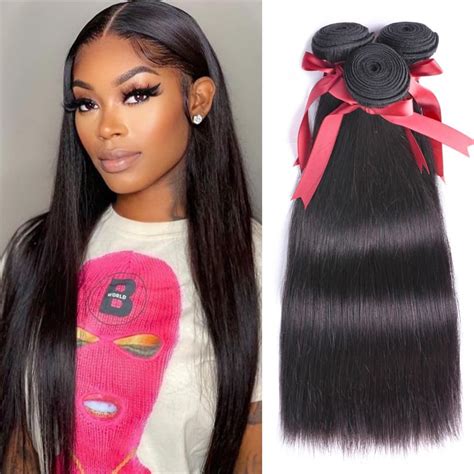 Amazon A Brazilian Virgin Straight Hair Bundles