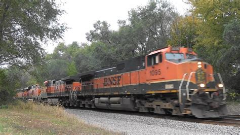 BNSF 1095 Five Engines Lead A Freight Colona IL YouTube