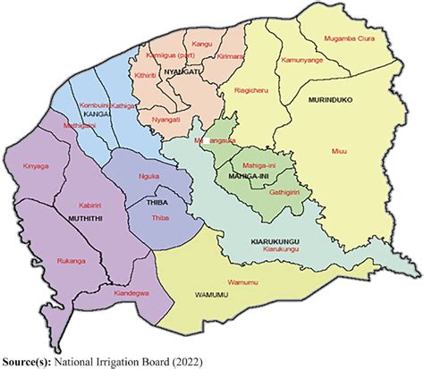 Map of Mwea irrigation scheme | Download Scientific Diagram