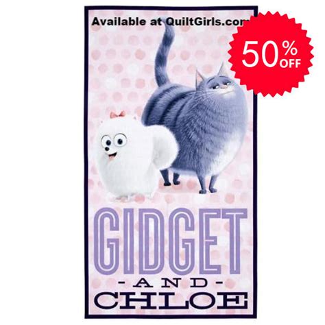 Gidget and Chloe Fabric Panel to sew | QuiltGirls®