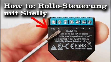 How To Shelly Rollo Steuerung Installation Einrichtung