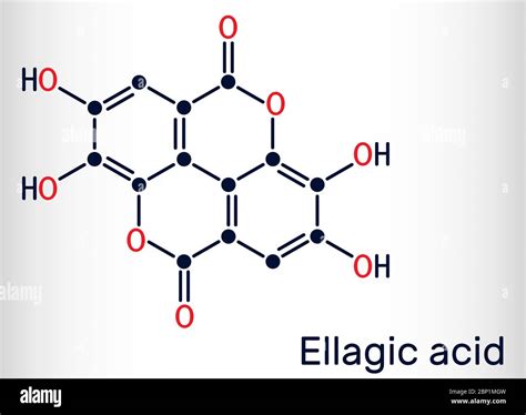 3d Structure Of Ellagic Acid A Natural Phenol Antioxidant 59 Off