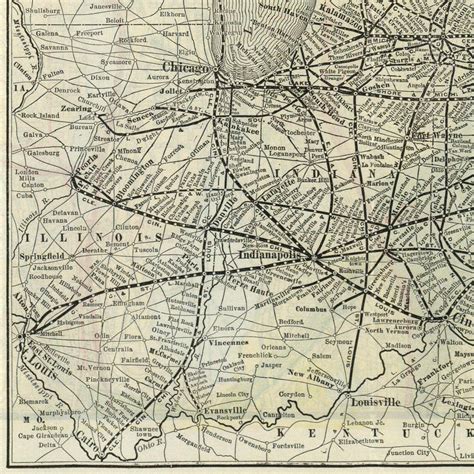 Old Map of New York Central Railroad Central Line 1918 Fine - Etsy