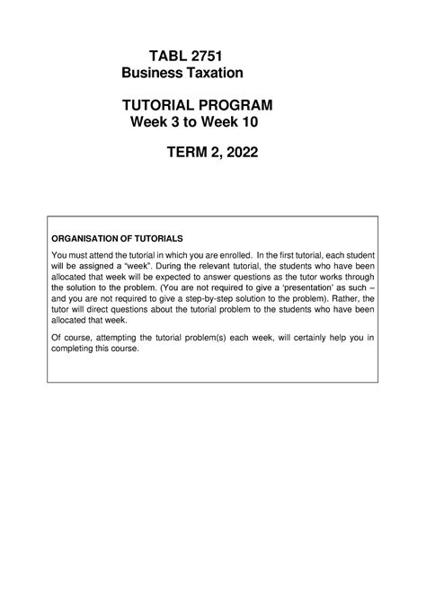 Tabl Tutorial Program T Week To Week Tabl