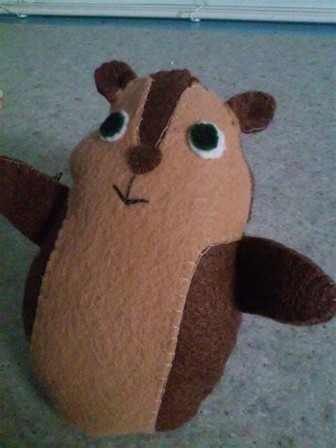 Theodore (The Chipmunk) Plushie · How To Sew A Cartoon Plushie · Sewing ...