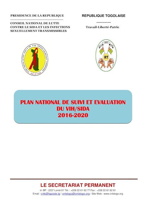 PDF PLAN NATIONAL DE SUIVI ET EVALUATION DU VIH SIDA Les