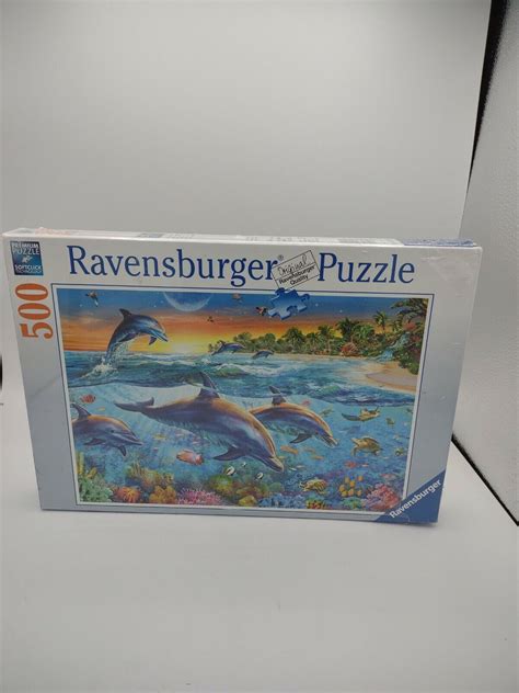 Ravensburger 142101 Dolphin Cove 500 Piece Puzzle New Sealed Ebay