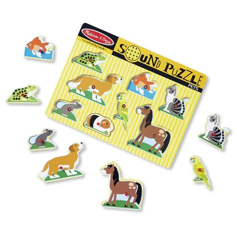 Puzzle cu sunete Animale de companie - Creatoys.ro