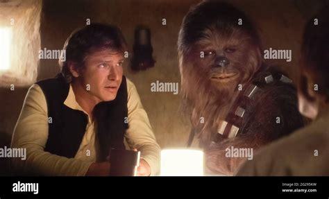 USA Harrison Ford And Peter Mayhew In A Scene From The C Twentieth