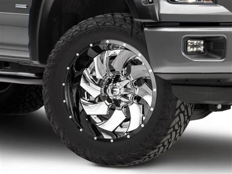 Fuel Wheels F 150 Cleaver Chrome W Gloss Black 6 Lug Wheel 22x12 44mm Offset D24022209847