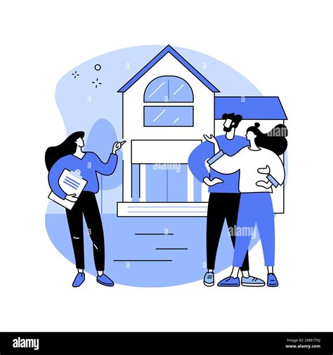 Open house isolated cartoon vector illustrations Stock Vector Image ...