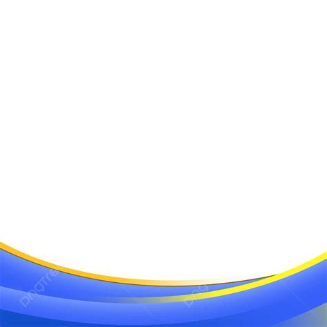 Blue Yellow Line Curve Banner Curve Banners Shape Png Transparent