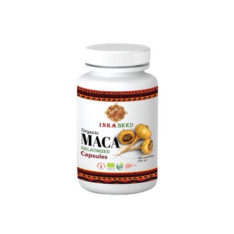 Maca Gelatinizada Orgánica en Cápsula Inka Seed