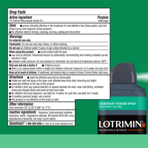 Lotrimin AntiFungal Athlete S Foot Deodorant Powder Spray 4 6 Oz