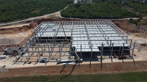 Assembly Of The Rc Prefabricated Structure Violeta In Grude Is Finished