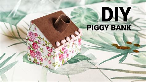 Piggy Bank Diy How To Make House Piggy Bank Out Of Cardboard Box