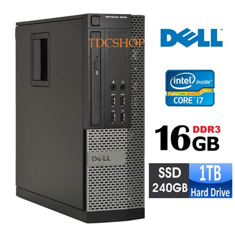 Bảng giá Cây máy tính để bàn DELL OPTIPLEX core i7 , Ram 16GB, ổ cứng SSD 240GB, HDD 1TB. Hàng ...