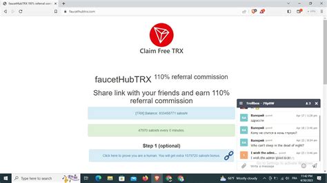 Earn Unlimited Trx For Free Best Tron Faucet Referral