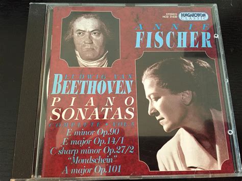 Complete Piano Sonatas V Op 90 14 1 27 2 101 Beethoven Fischer