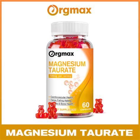 Orgmax Magnesium Taurate Gummies Mg For Healthy Muscle Function