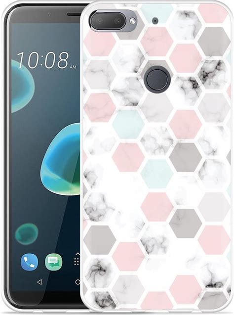 Desire Plus Hoesje Marmer Honeycomb Designed By Cazy Bol